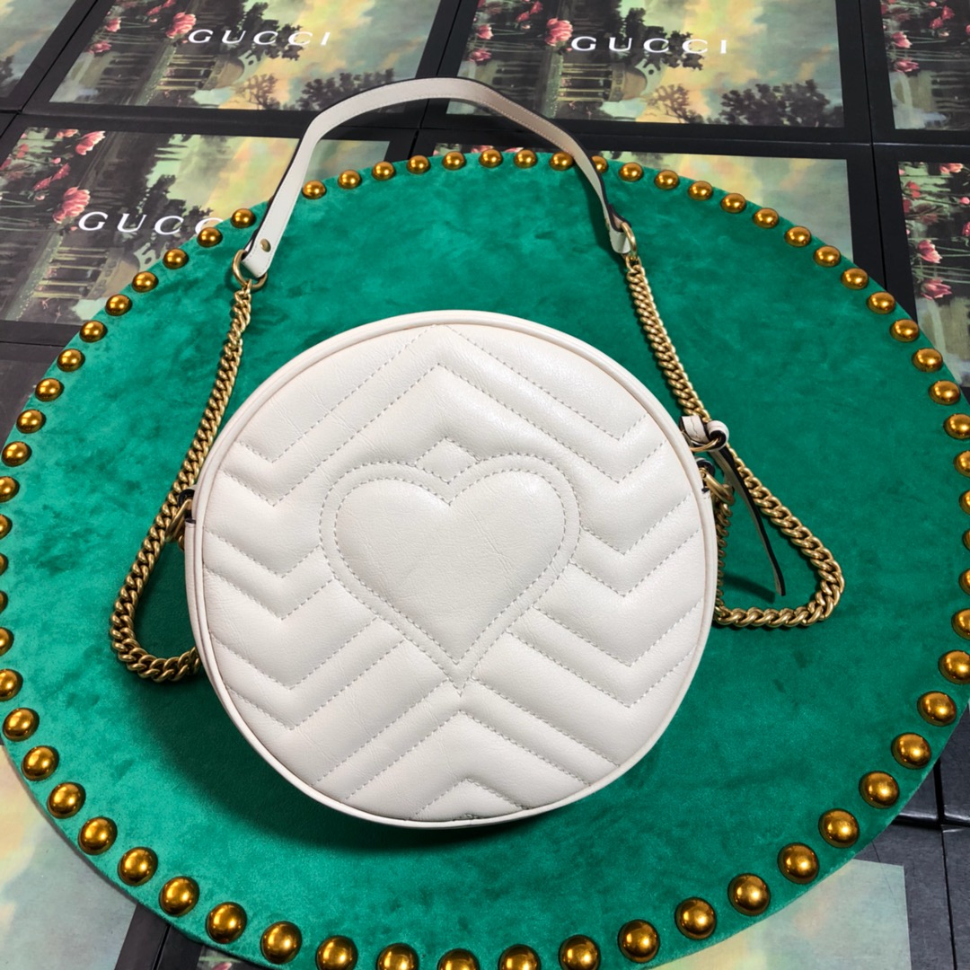 550154 GG Marmont mini round shoulder bag