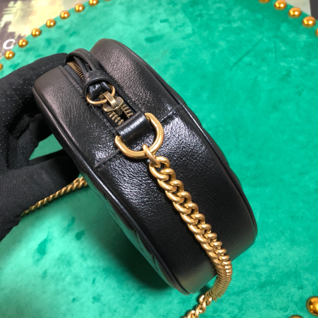 550154 GG Marmont mini round shoulder bag