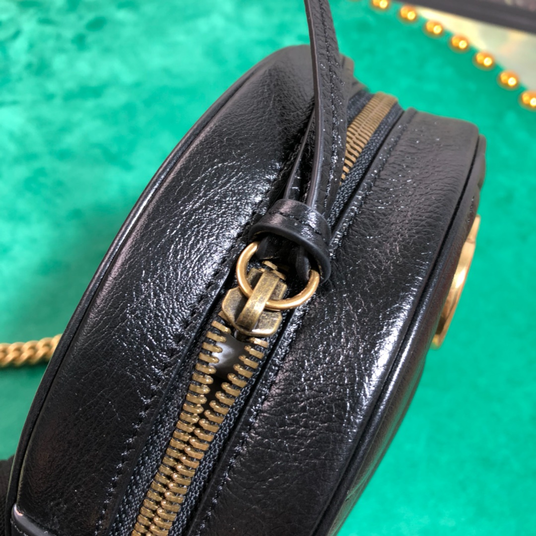 550154 GG Marmont mini round shoulder bag