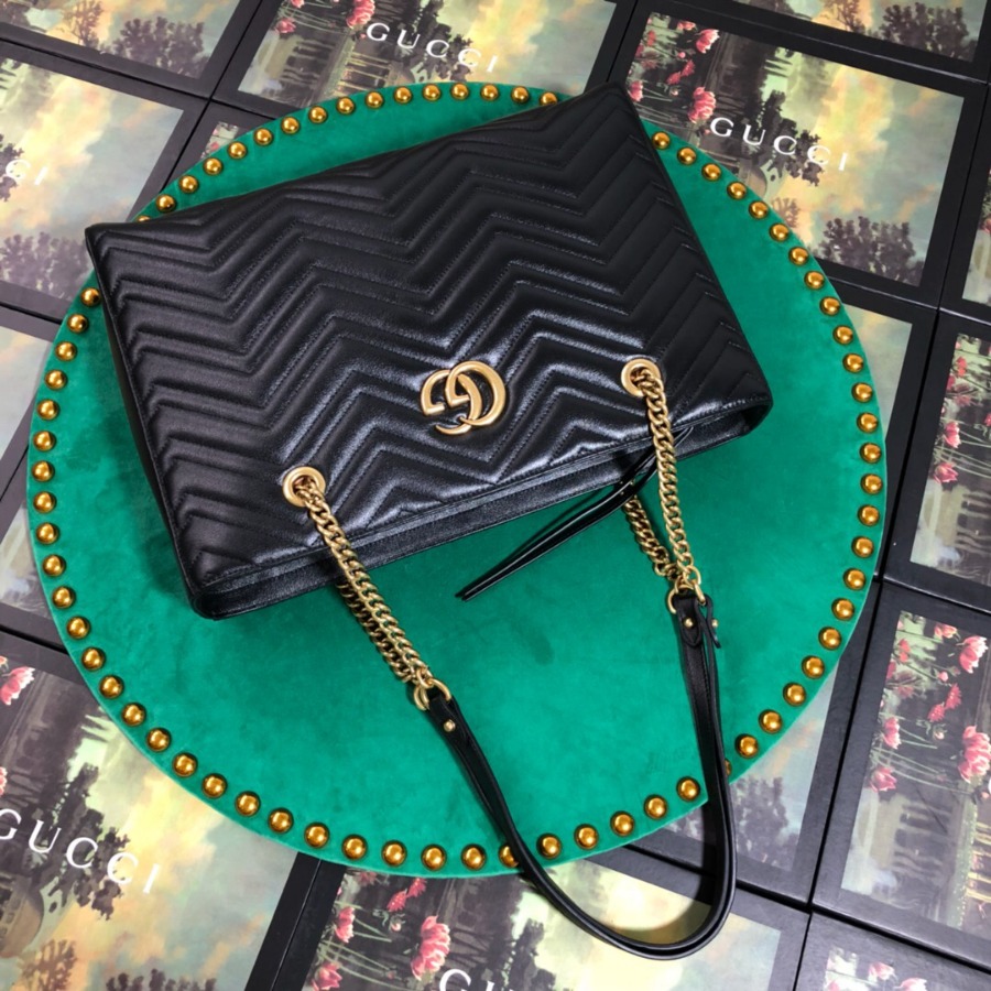 524578 GG Marmont matelassé medium tote, GUCCI HANDBAGS