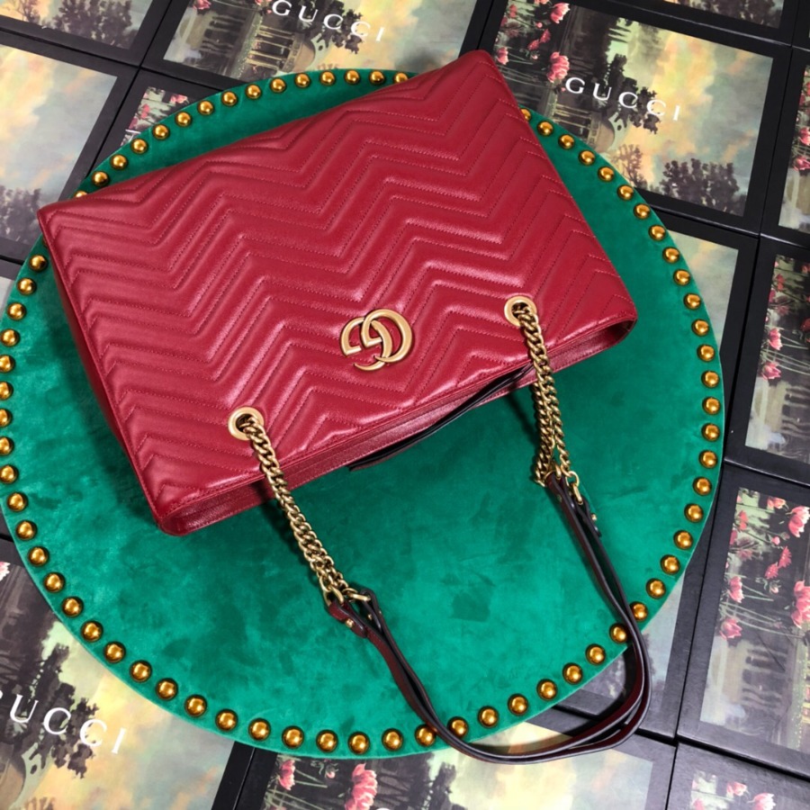 524578 GG Marmont matelassé medium tote, GUCCI HANDBAGS