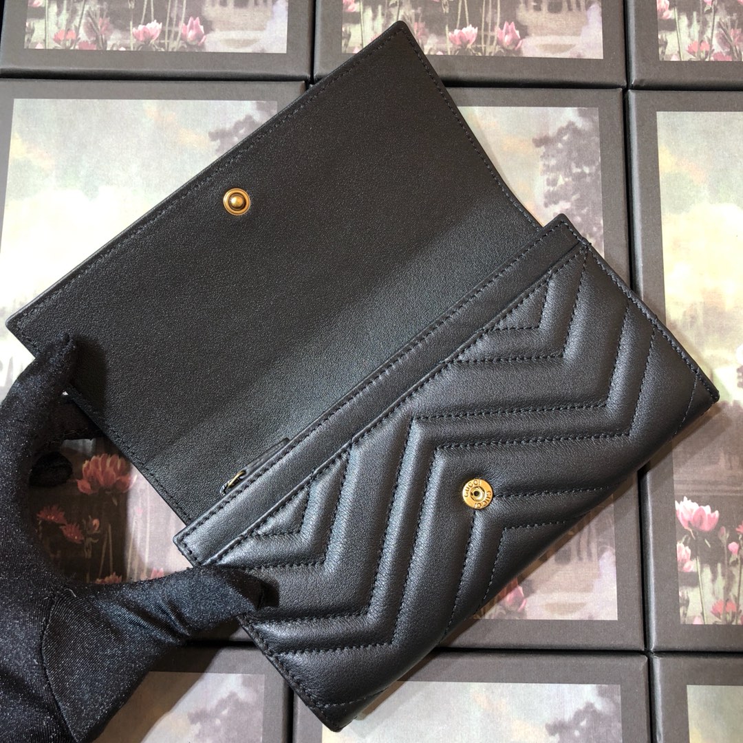 443436 GG Marmont continental wallet, Gucci Women's Continental, Wallets