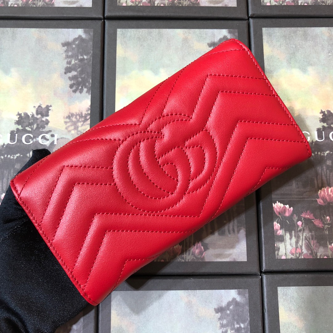 443436 GG Marmont continental wallet, Gucci Women's Continental, Wallets