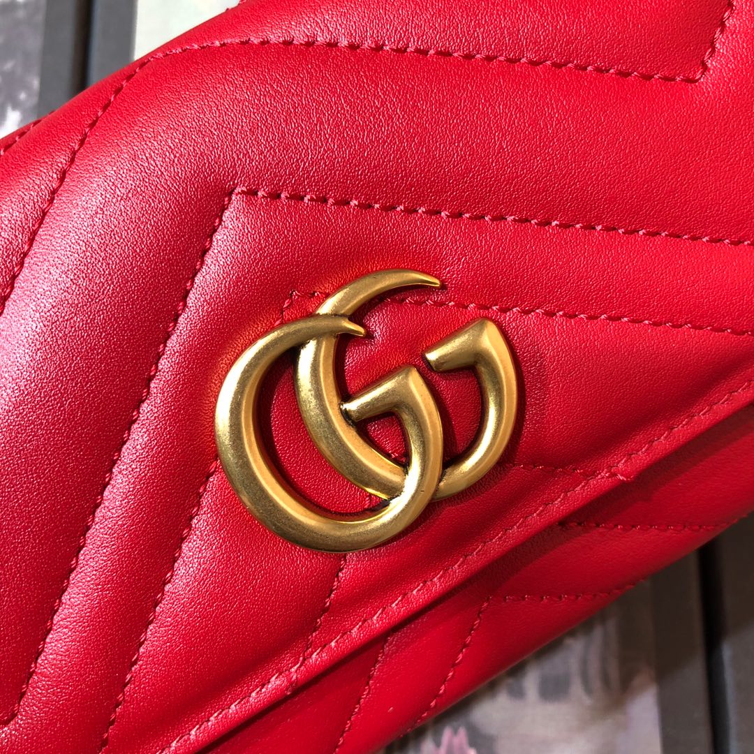 443436 GG Marmont continental wallet, Gucci Women's Continental, Wallets