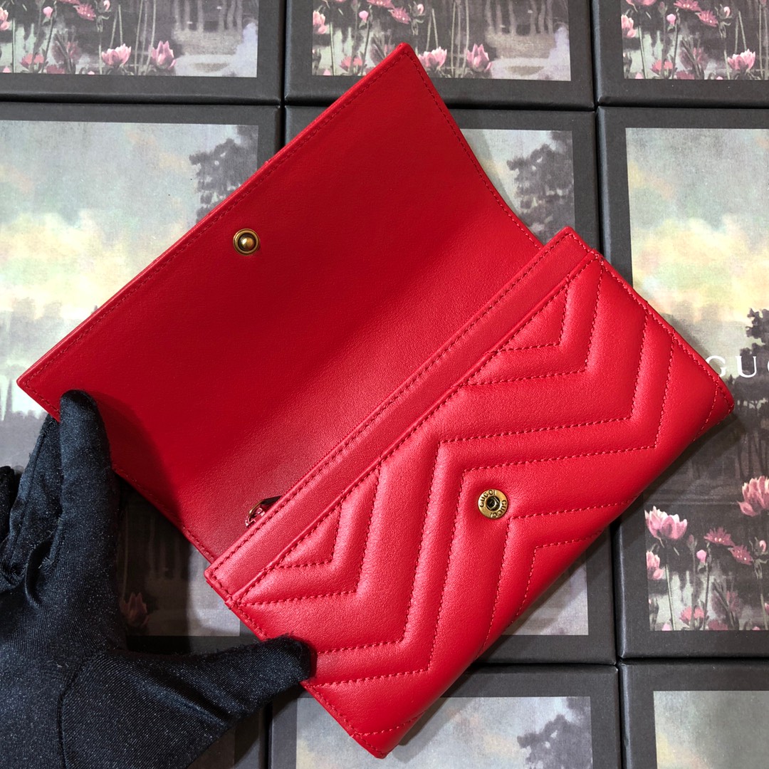 443436 GG Marmont continental wallet, Gucci Women's Continental, Wallets
