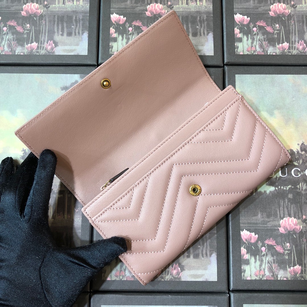 443436 GG Marmont continental wallet, Gucci Women's Continental, Wallets