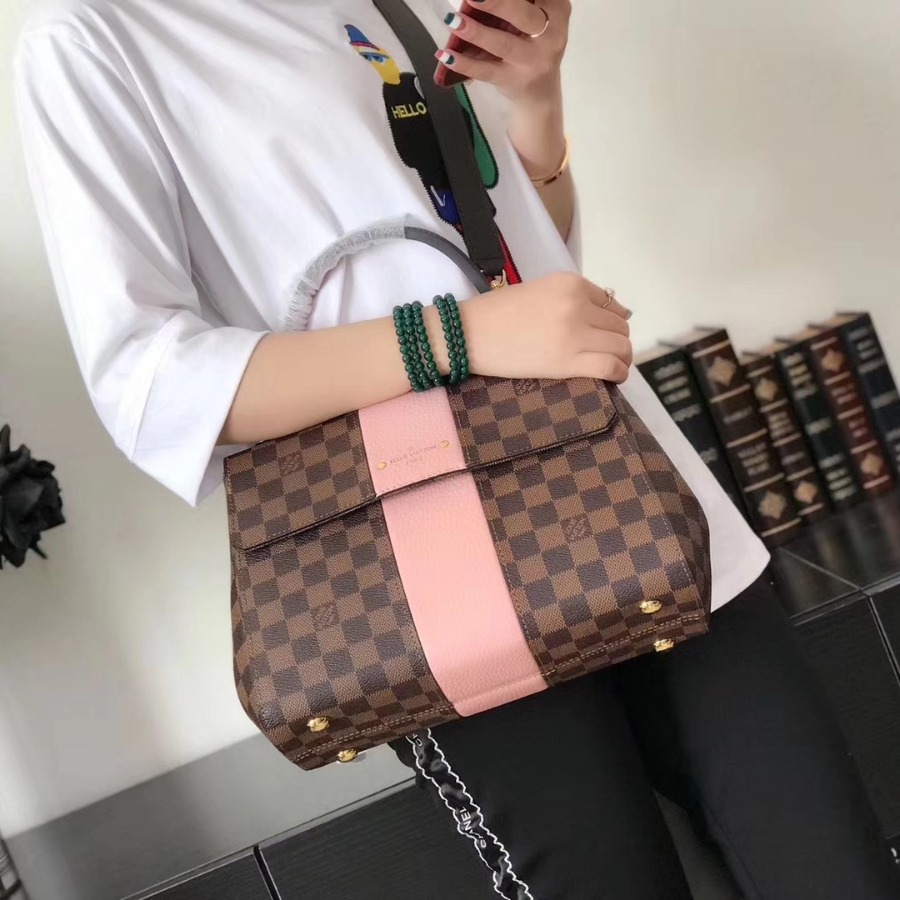 N64417, LOUIS VUITTON LV, Bond Street Mahina Leather Handbag