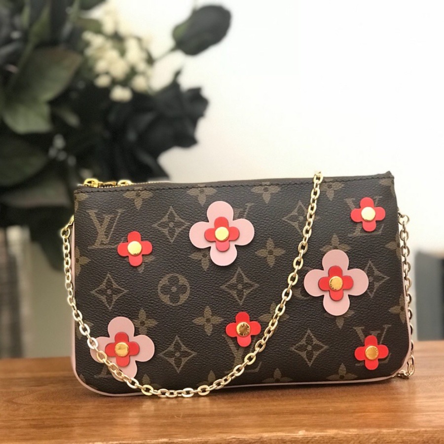 M63905, POCHETTE DOUBLE ZIP, Louis Vuitton LV Women | Small Leather Goods | Small Leather Goods