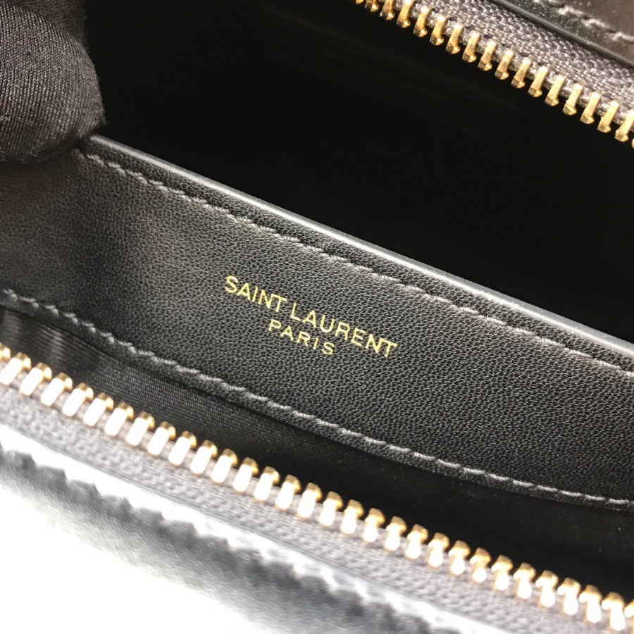 MEDIUM UPTOWN TOTE IN SHINY SMOOTH LEATHER, YSL Saint Laurent