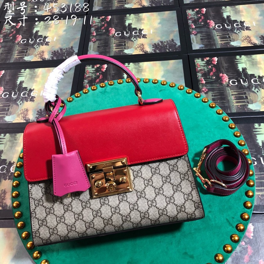 453188 Padlock Gucci Signature top handle bag