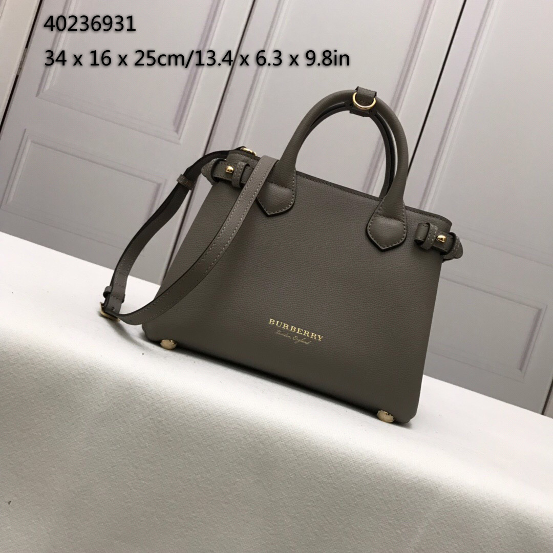 Burberry, 40236931, The Medium Banner in Leather and House Check