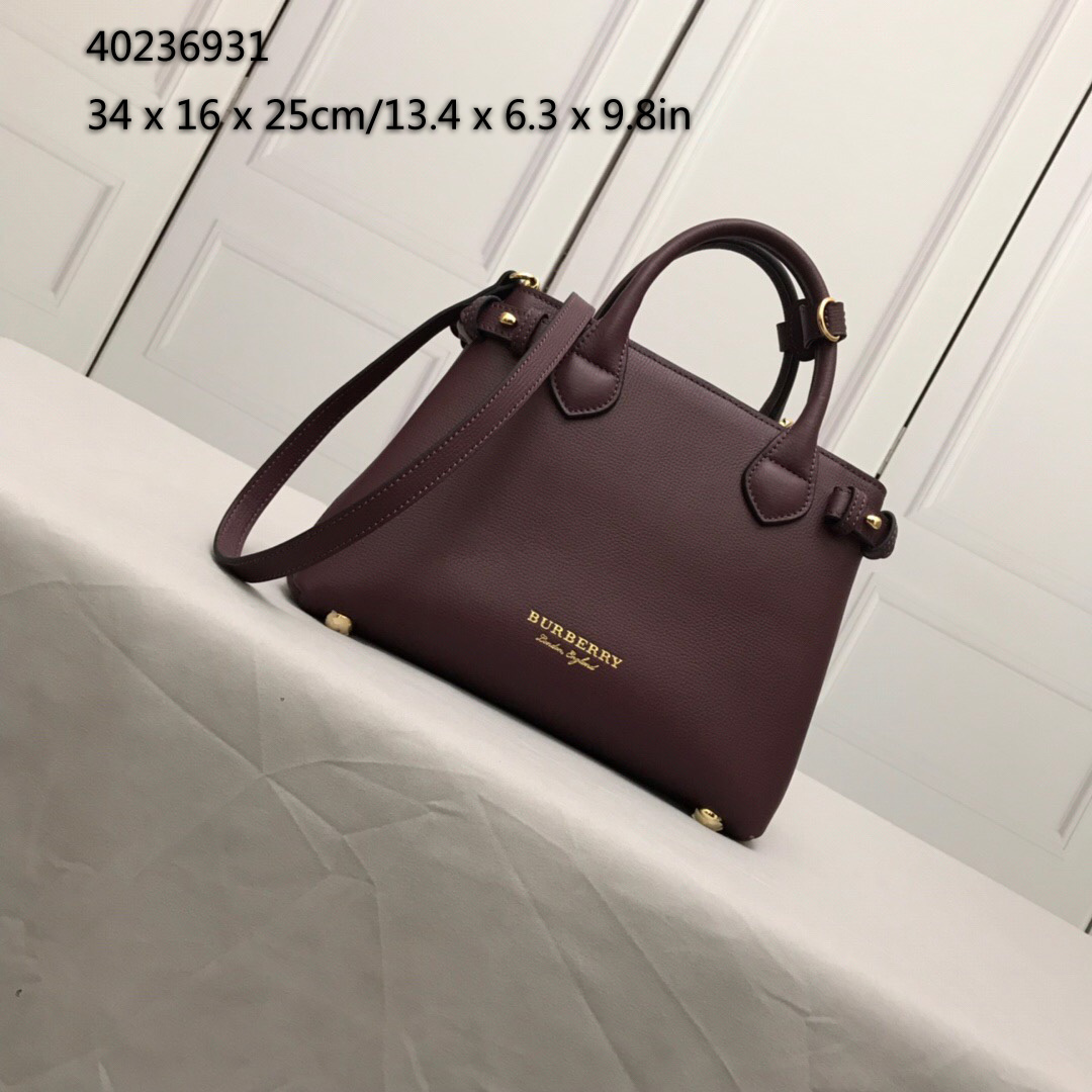 Burberry, 40236931, The Medium Banner in Leather and House Check