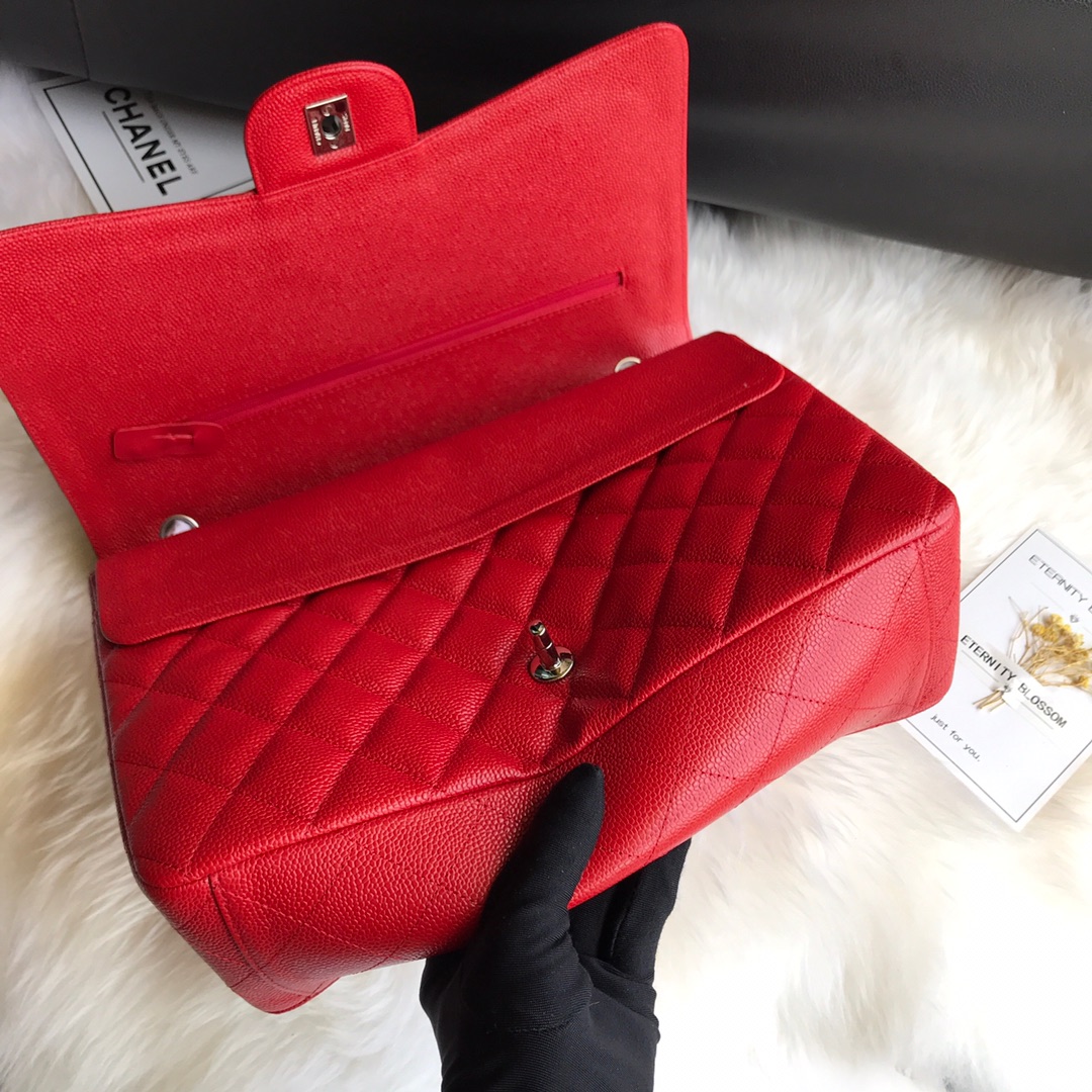 A58601 maxi classic handbag, CHANEL Grained Calfskin 33cm / 12.9in