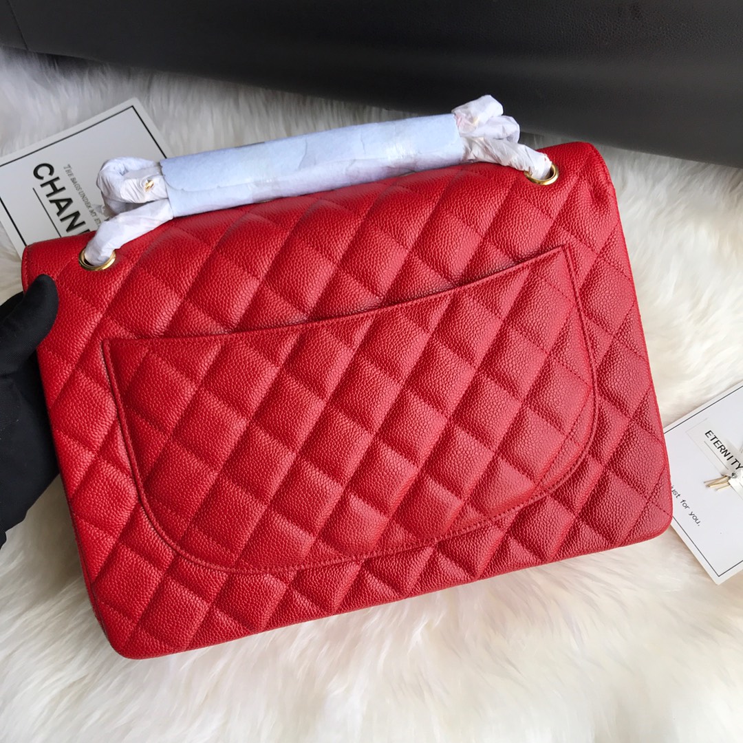 A58601 maxi classic handbag, CHANEL Grained Calfskin 33cm / 12.9in