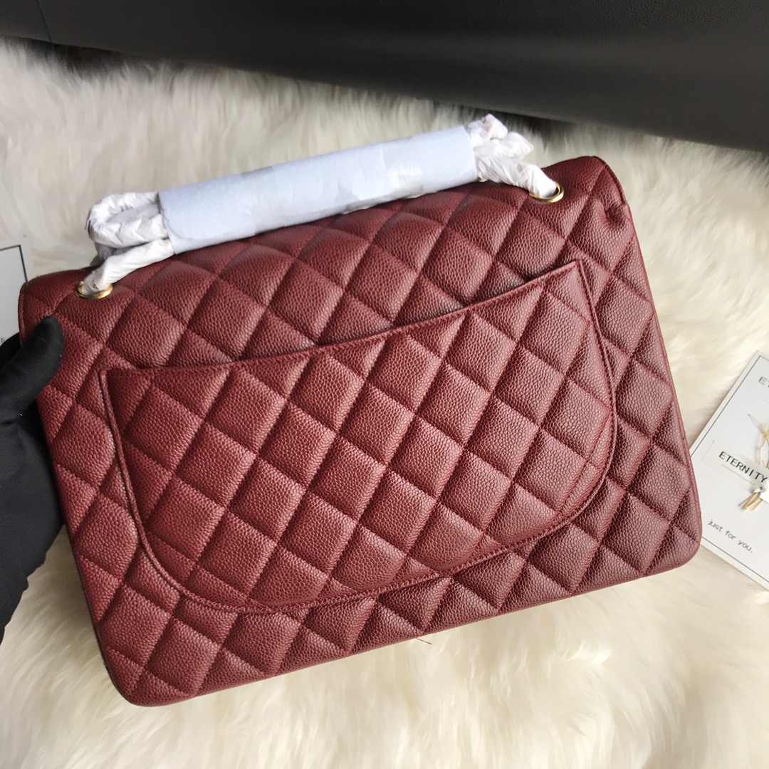 A58601 maxi classic handbag, CHANEL Grained Calfskin 33cm / 12.9in