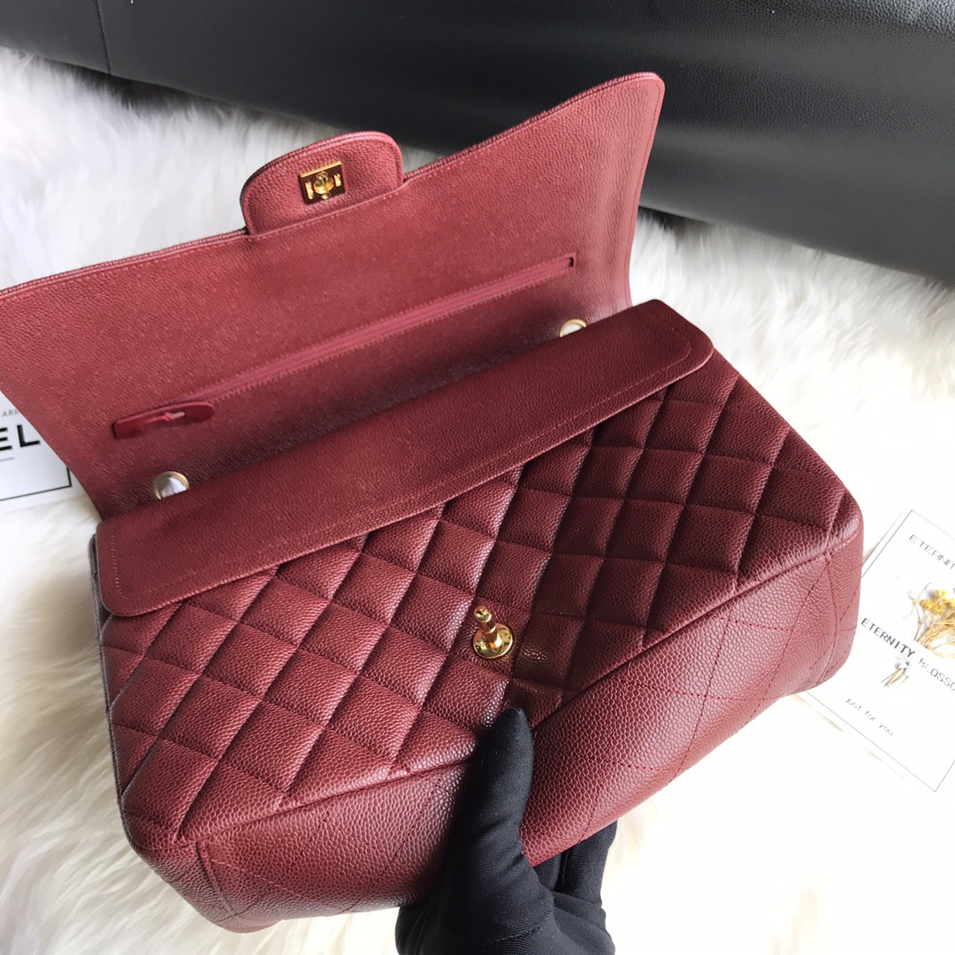 A58601 maxi classic handbag, CHANEL Grained Calfskin 33cm / 12.9in
