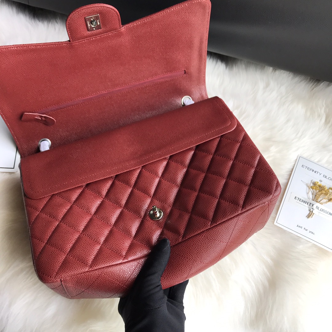 A58601 maxi classic handbag, CHANEL Grained Calfskin 33cm / 12.9in