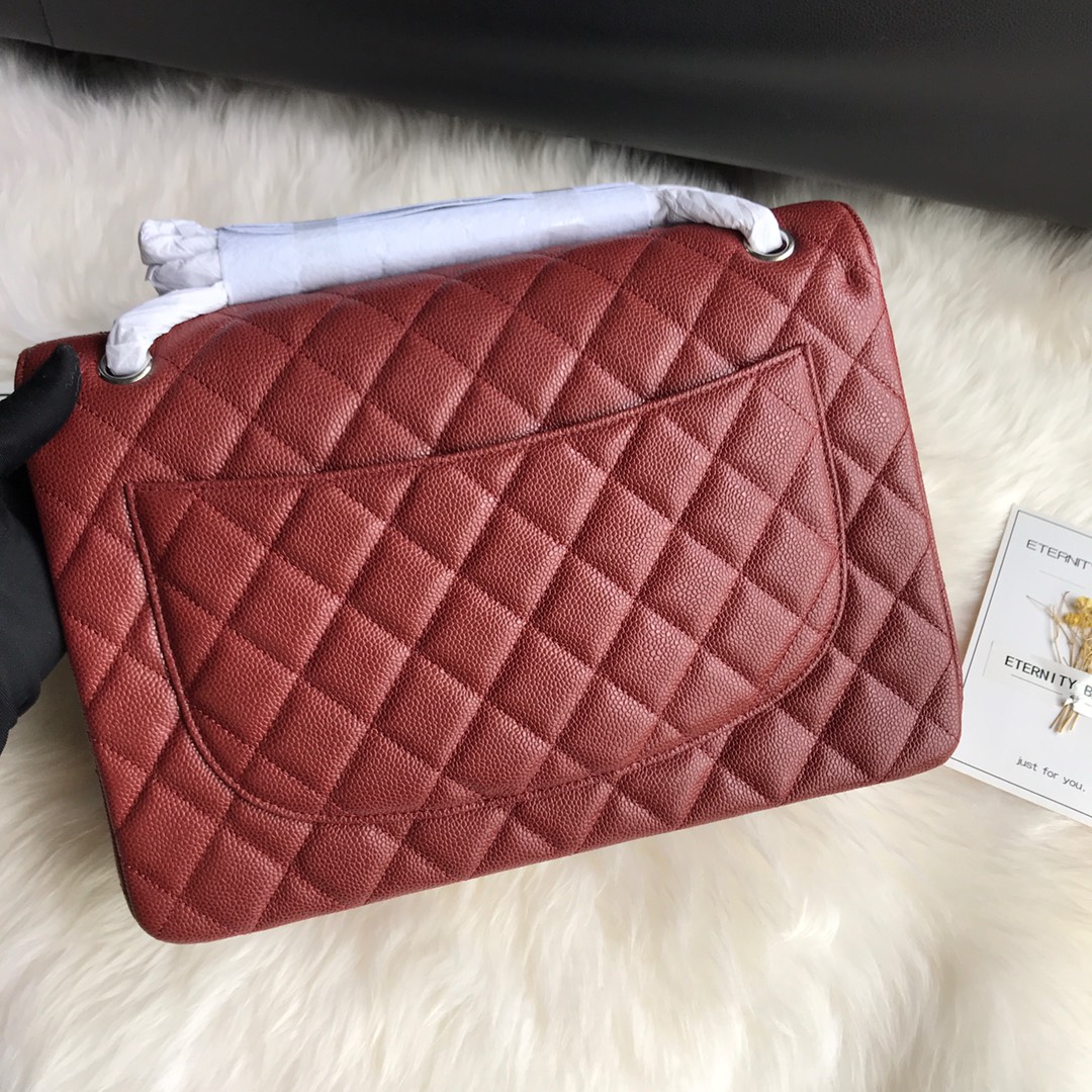 A58601 maxi classic handbag, CHANEL Grained Calfskin 33cm / 12.9in