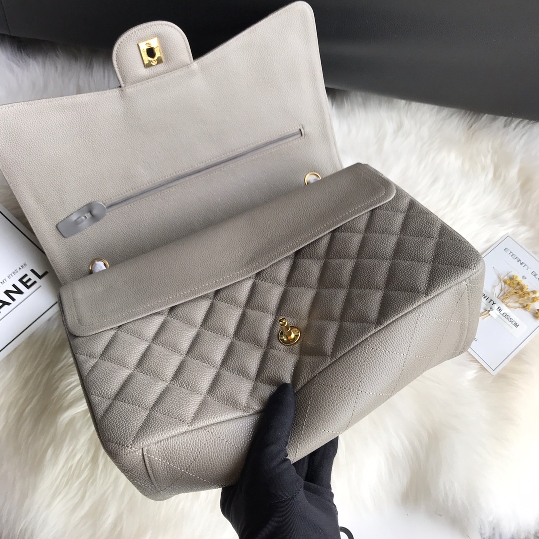 A58601 maxi classic handbag, CHANEL Grained Calfskin 33cm / 12.9in