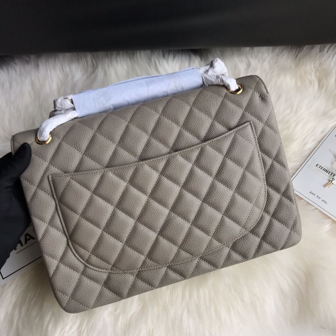 A58601 maxi classic handbag, CHANEL Grained Calfskin 33cm / 12.9in