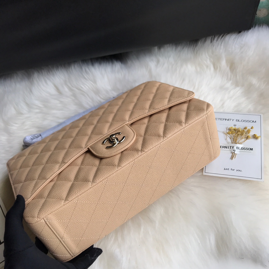 A58601 maxi classic handbag, CHANEL Grained Calfskin 33cm / 12.9in