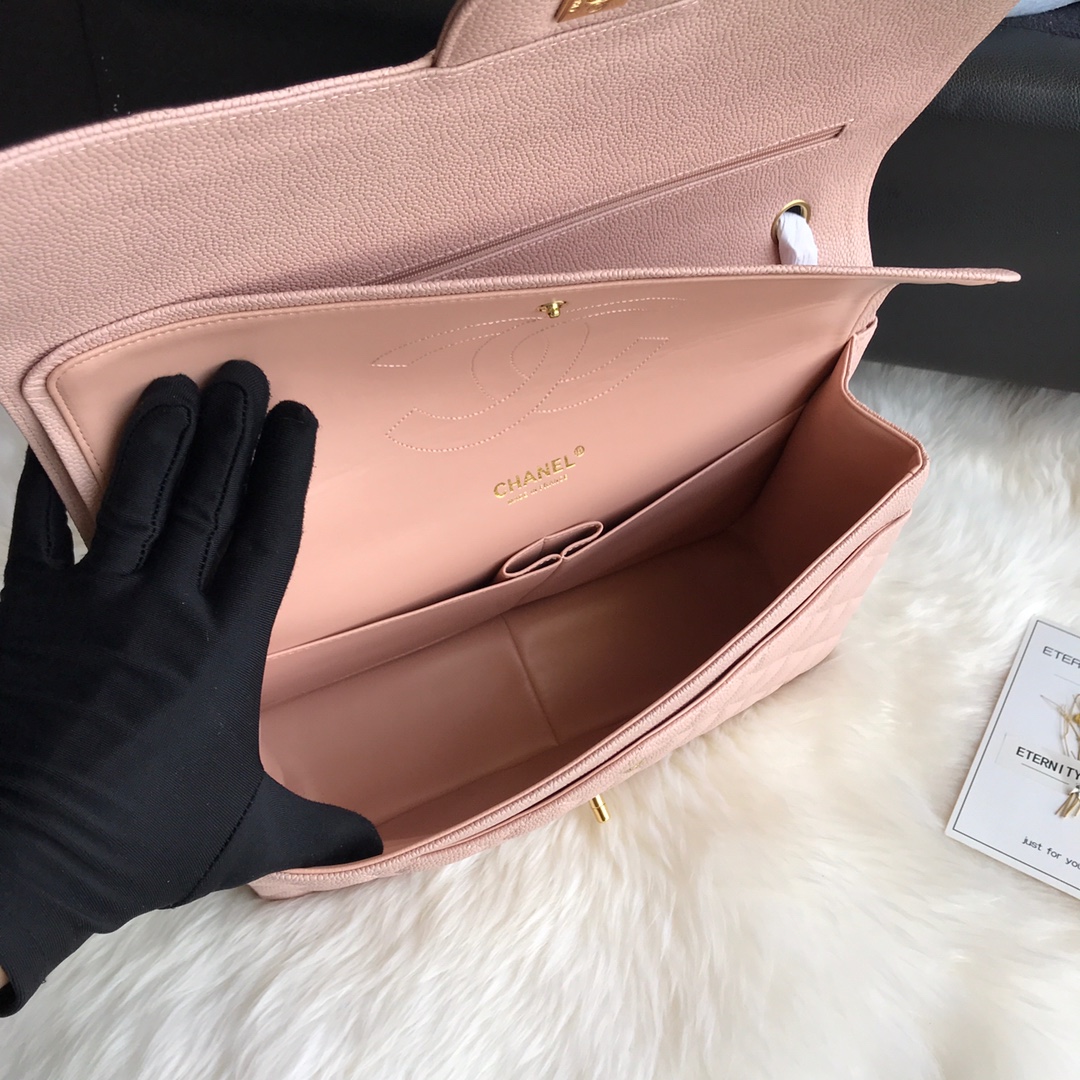 A58601 maxi classic handbag, CHANEL Grained Calfskin 33cm / 12.9in