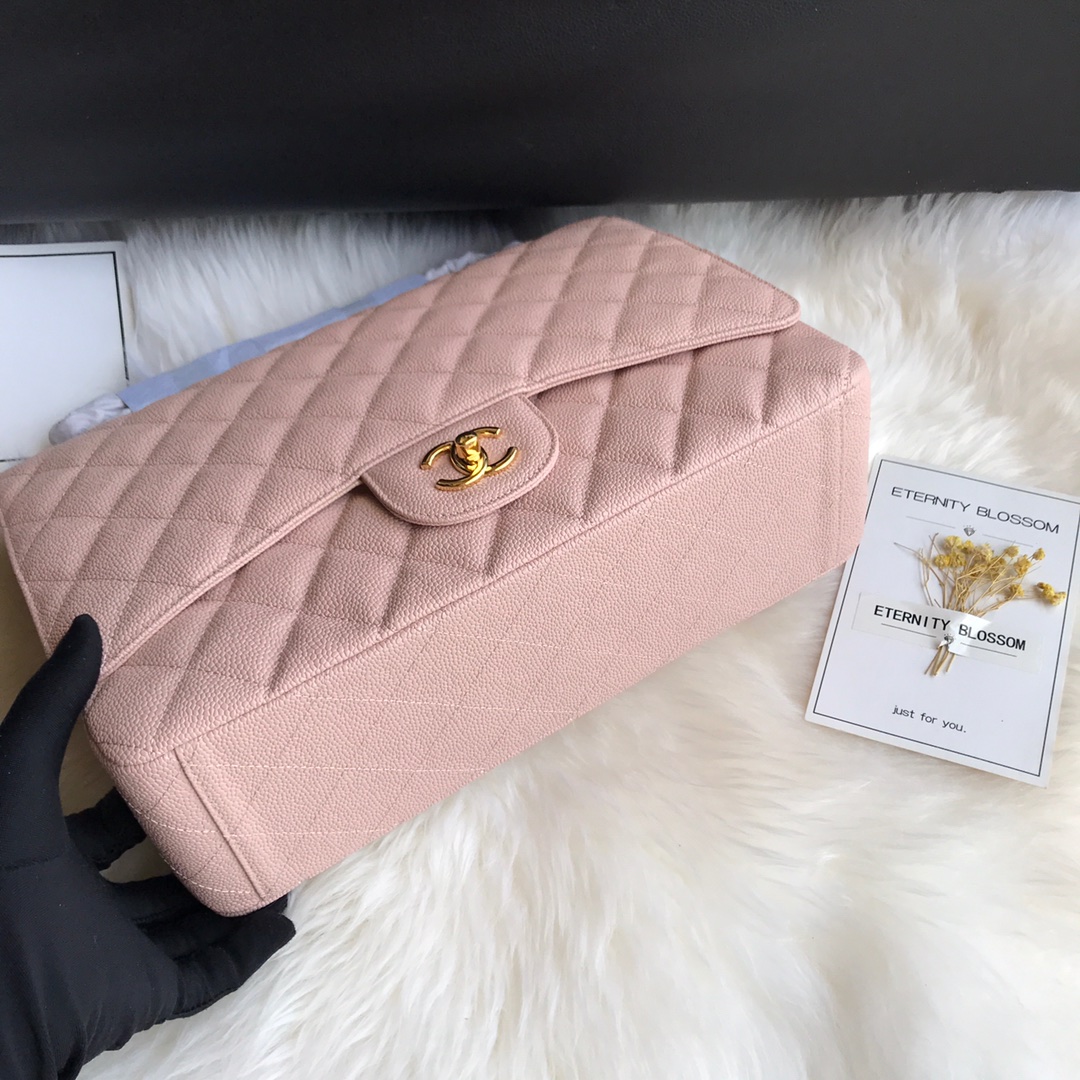 A58601 maxi classic handbag, CHANEL Grained Calfskin 33cm / 12.9in