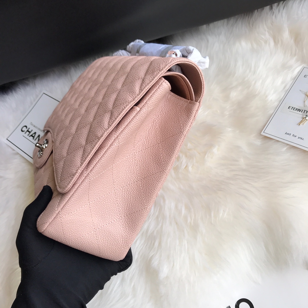 A58601 maxi classic handbag, CHANEL Grained Calfskin 33cm / 12.9in