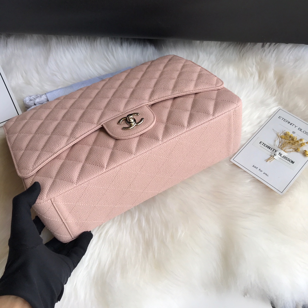 A58601 maxi classic handbag, CHANEL Grained Calfskin 33cm / 12.9in