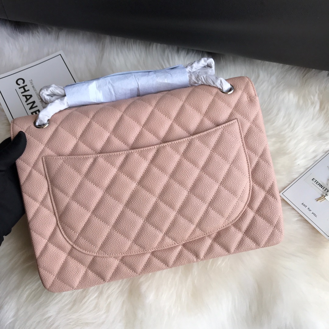 A58601 maxi classic handbag, CHANEL Grained Calfskin 33cm / 12.9in
