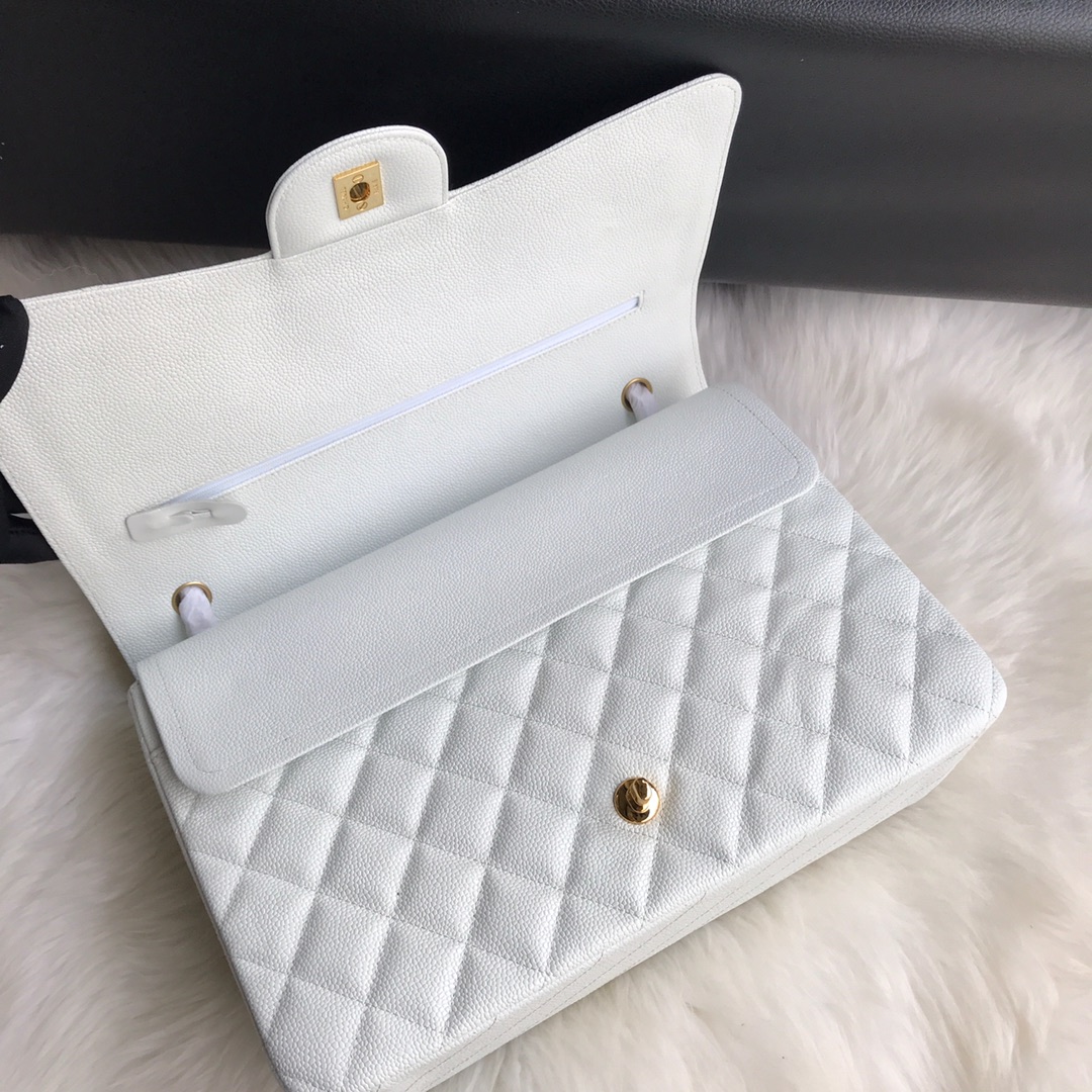 A58601 maxi classic handbag, CHANEL Grained Calfskin 33cm / 12.9in