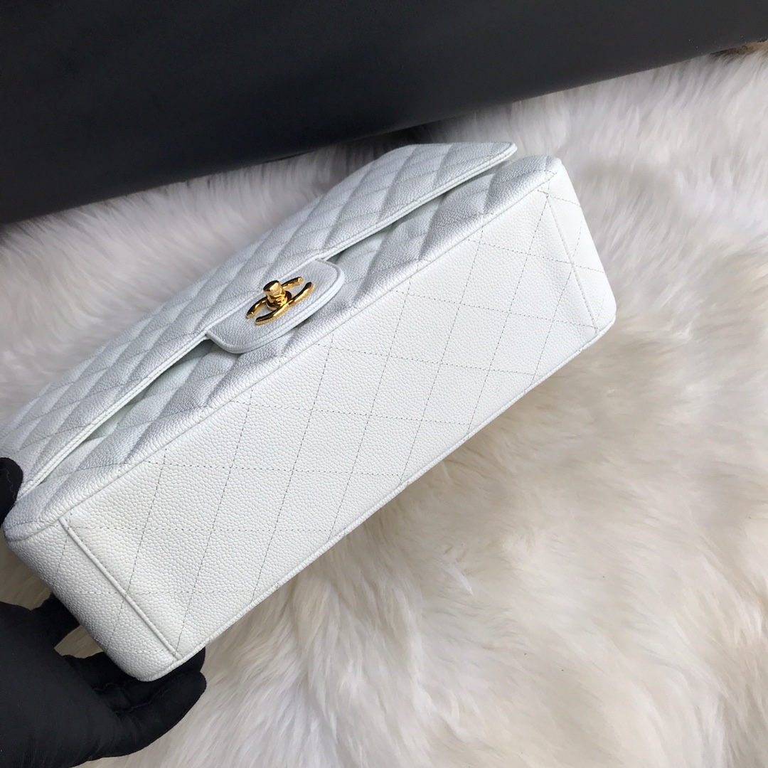 A58601 maxi classic handbag, CHANEL Grained Calfskin 33cm / 12.9in