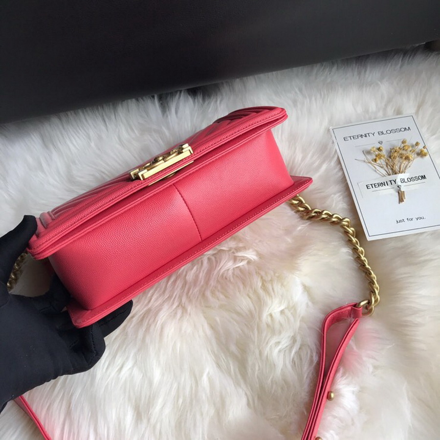  A67086, BOY CHANEL Handbag, Calfskin / CAVIAR