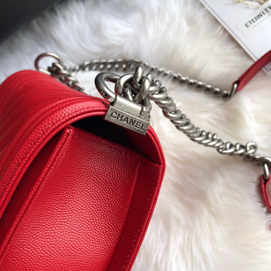  A67086, BOY CHANEL Handbag, Calfskin / CAVIAR