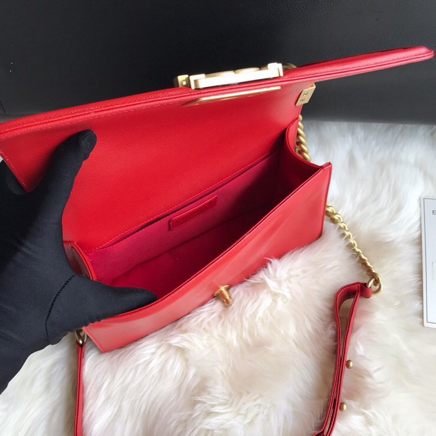  A67086, BOY CHANEL Handbag, Calfskin / CAVIAR