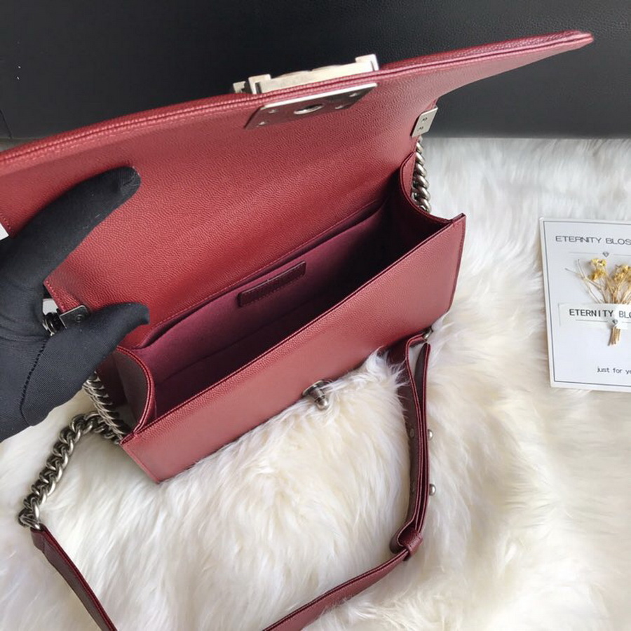  A67086, BOY CHANEL Handbag, Calfskin / CAVIAR