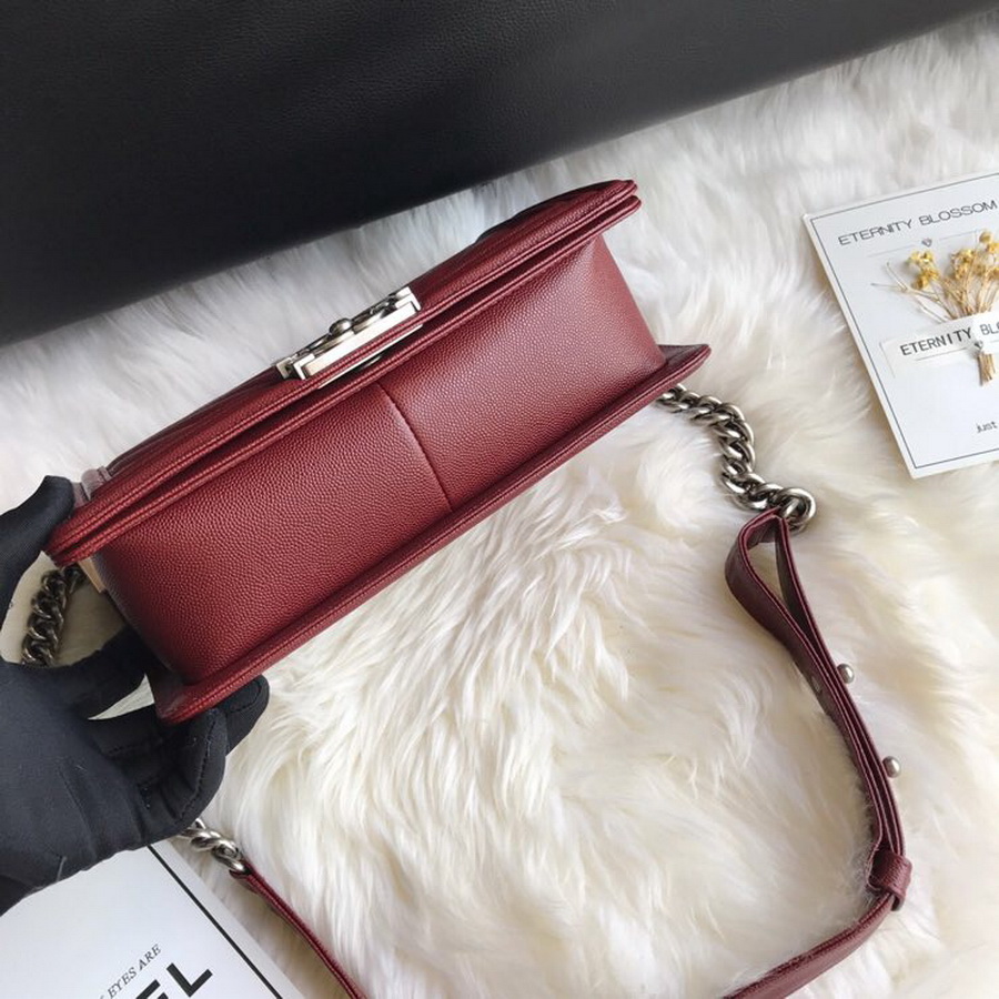  A67086, BOY CHANEL Handbag, Calfskin / CAVIAR