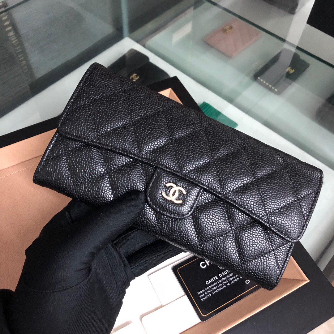 Classic long flap wallet, Chanel Wallet