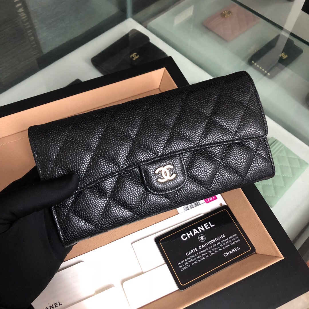 Classic long flap wallet, Chanel Wallet