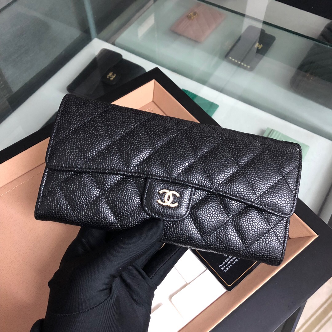 Classic long flap wallet, Chanel Wallet