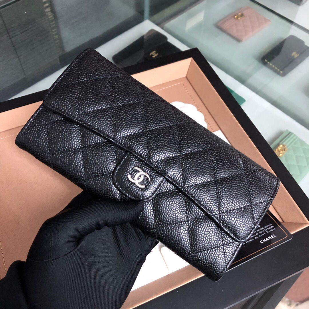 Classic long flap wallet, Chanel Wallet