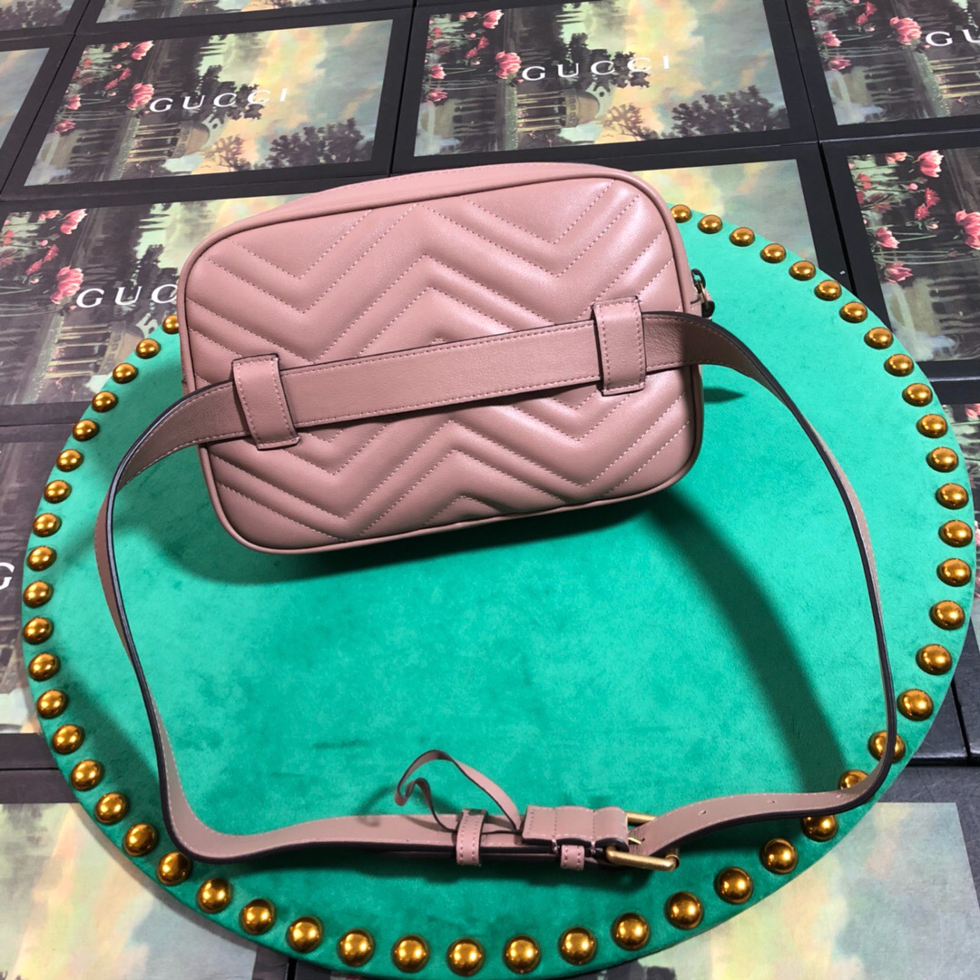 523380 GG Marmont matelassé belt bag, GUCCI Men's Belt Bags