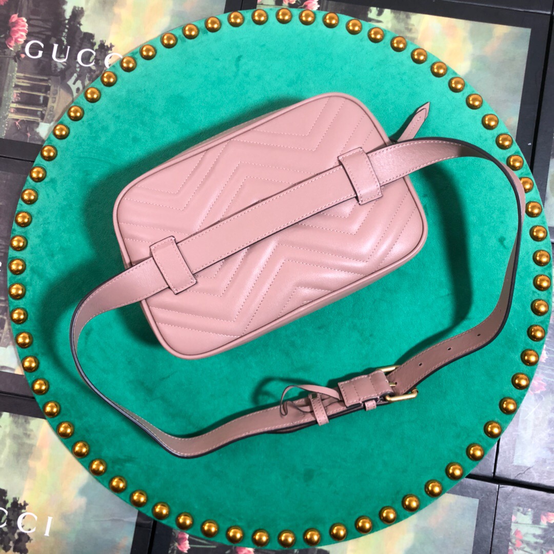 523380 GG Marmont matelassé belt bag, GUCCI Men's Belt Bags