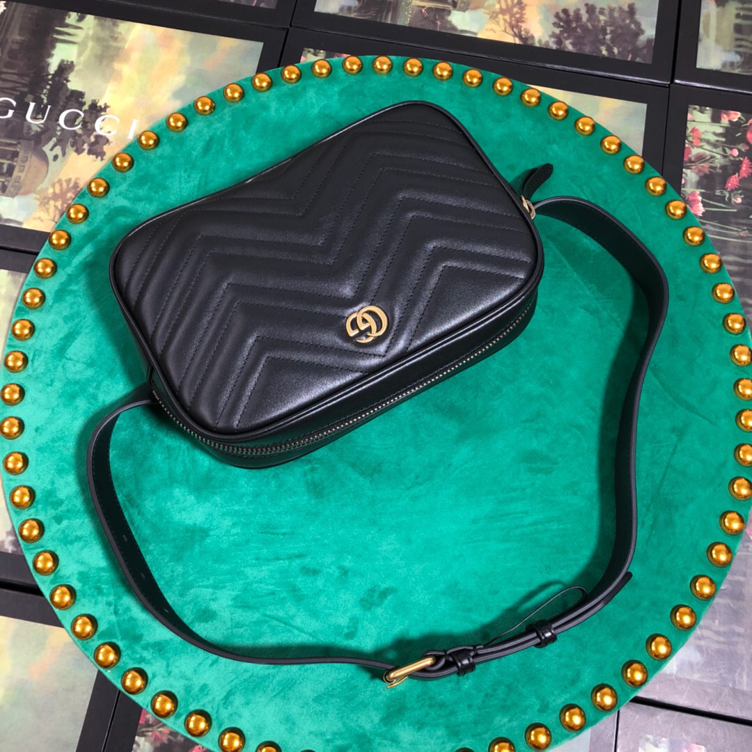 523380 GG Marmont matelassé belt bag, GUCCI Men's Belt Bags