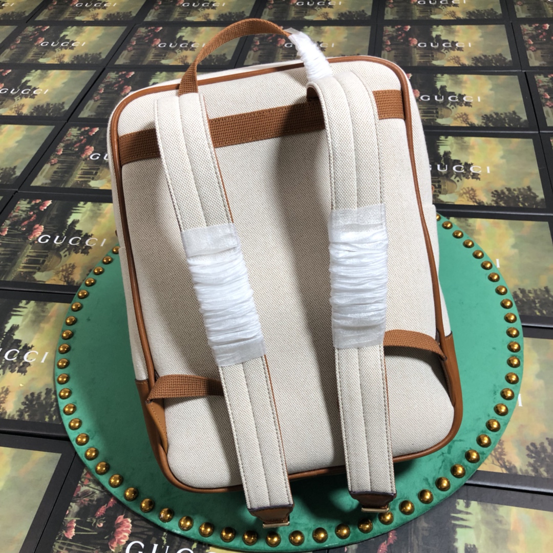 575063 Vintage canvas backpack, Gucci Men's Bags