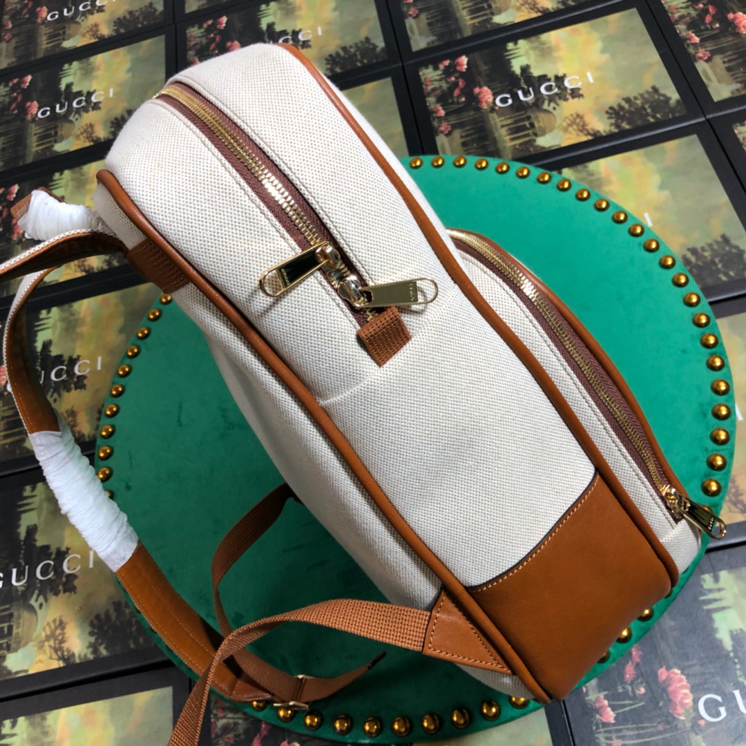 575063 Vintage canvas backpack, Gucci Men's Bags