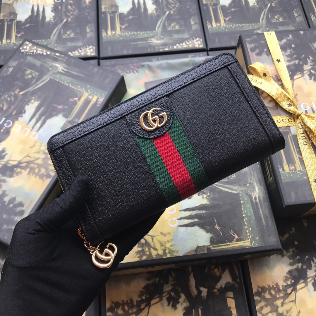 523154, Ophidia zip around wallet, GUCCI Small Accessories