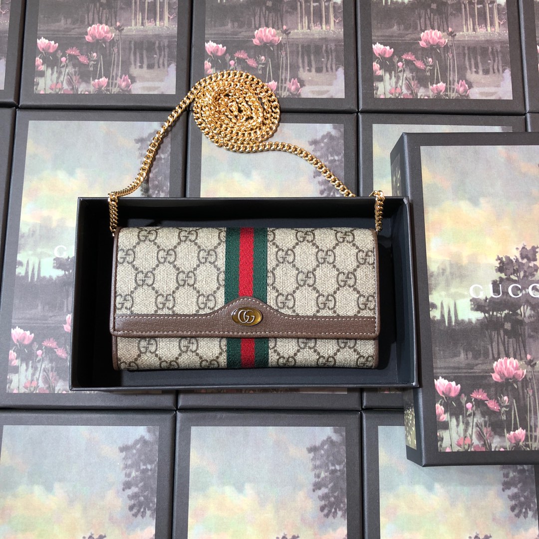 546592 Ophidia GG chain wallet, Gucci Women's Continental