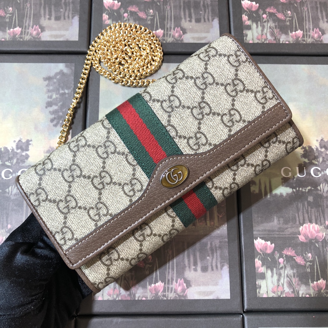 546592 Ophidia GG chain wallet, Gucci Women's Continental