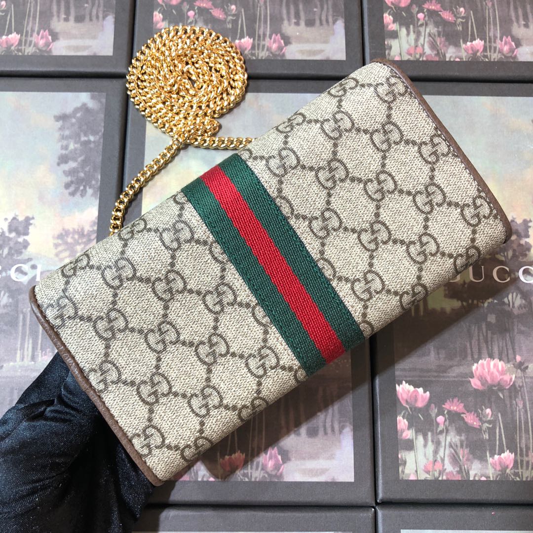 546592 Ophidia GG chain wallet, Gucci Women's Continental